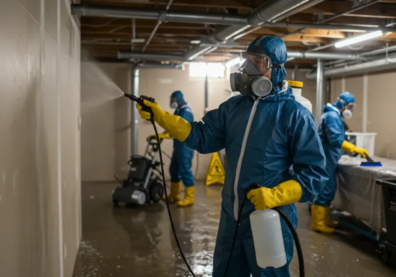 Basement Sanitization and Antimicrobial Treatment process in Santa Monica, CA