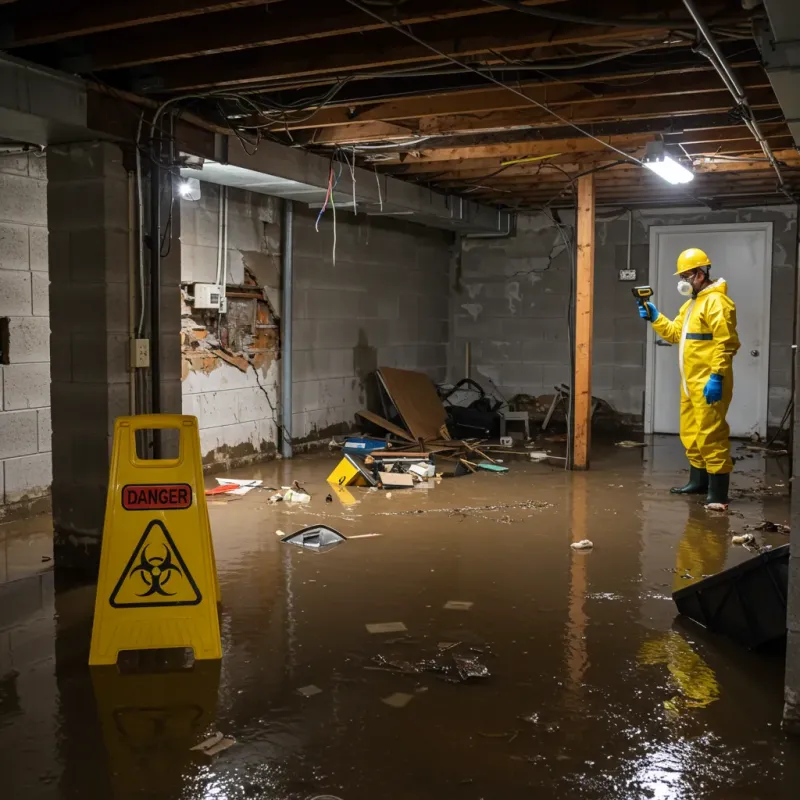 Flooded Basement Electrical Hazard in Santa Monica, CA Property